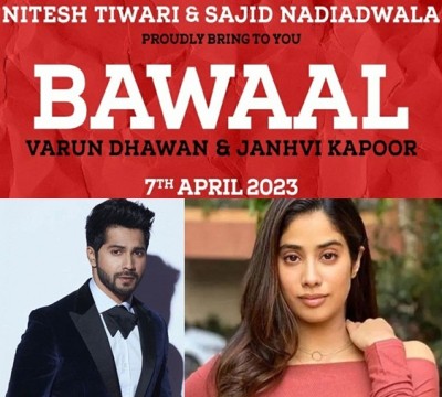 Varun Dhawan, Janhvi Kapoor to star in Nitesh Tiwari's 'Bawaal'