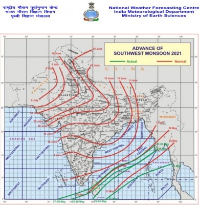 Monsoon likely to hit Kerala on June 3