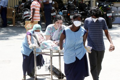 Attendants of Covid patients stage protest outside Chennai hospital