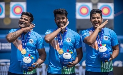 Archery World Cup: Indian men's compound team cliches gold after beating France