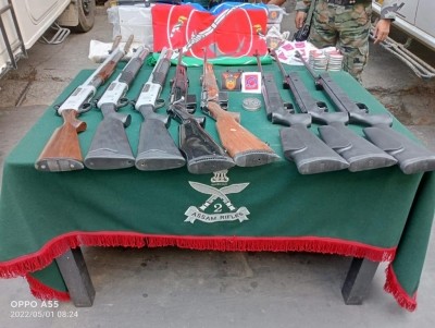 Arms haul seized in Mizoram, 4 held