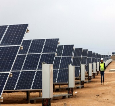 Solar power grid on break water comes up at Adani's Kattupalli Port