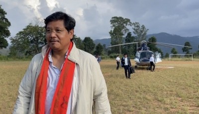 Meghalaya CM's chopper makes emergency landing due to bad weather