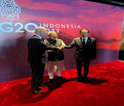 PM Modi interacts with world leaders at Bali G20 summit, shares pics