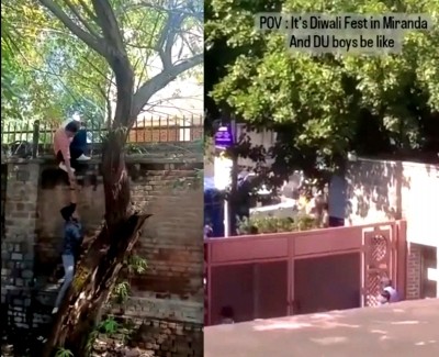 Miranda College viral video: Delhi Police lodges FIR against men seen climbing boundary walls