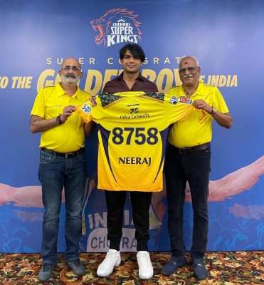 Neeraj Chopra gets Rs one crore reward from CSK for Tokyo achievement