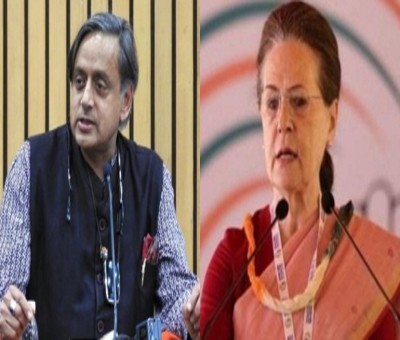 Ahead of Cong Prez election notifications Tharoor meets Sonia