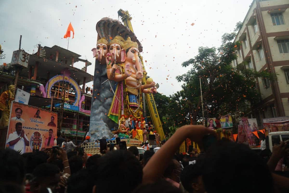 Ganesh procession underway in Hyderabad amid tight security