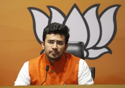 BJP MP Tejasvi Surya faces flak for 'food over flood' video