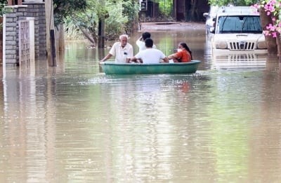 Torrential rains in B'luru, red alert for coastal K'taka