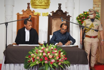 Ahead of formation of all party govt, Nagaland Guv takes oath