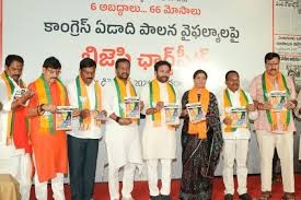 కాంగ్రెస్ గ్యారంటీల గారడీ, 6 అబద్ధాలు.. 66 మోసాలు!