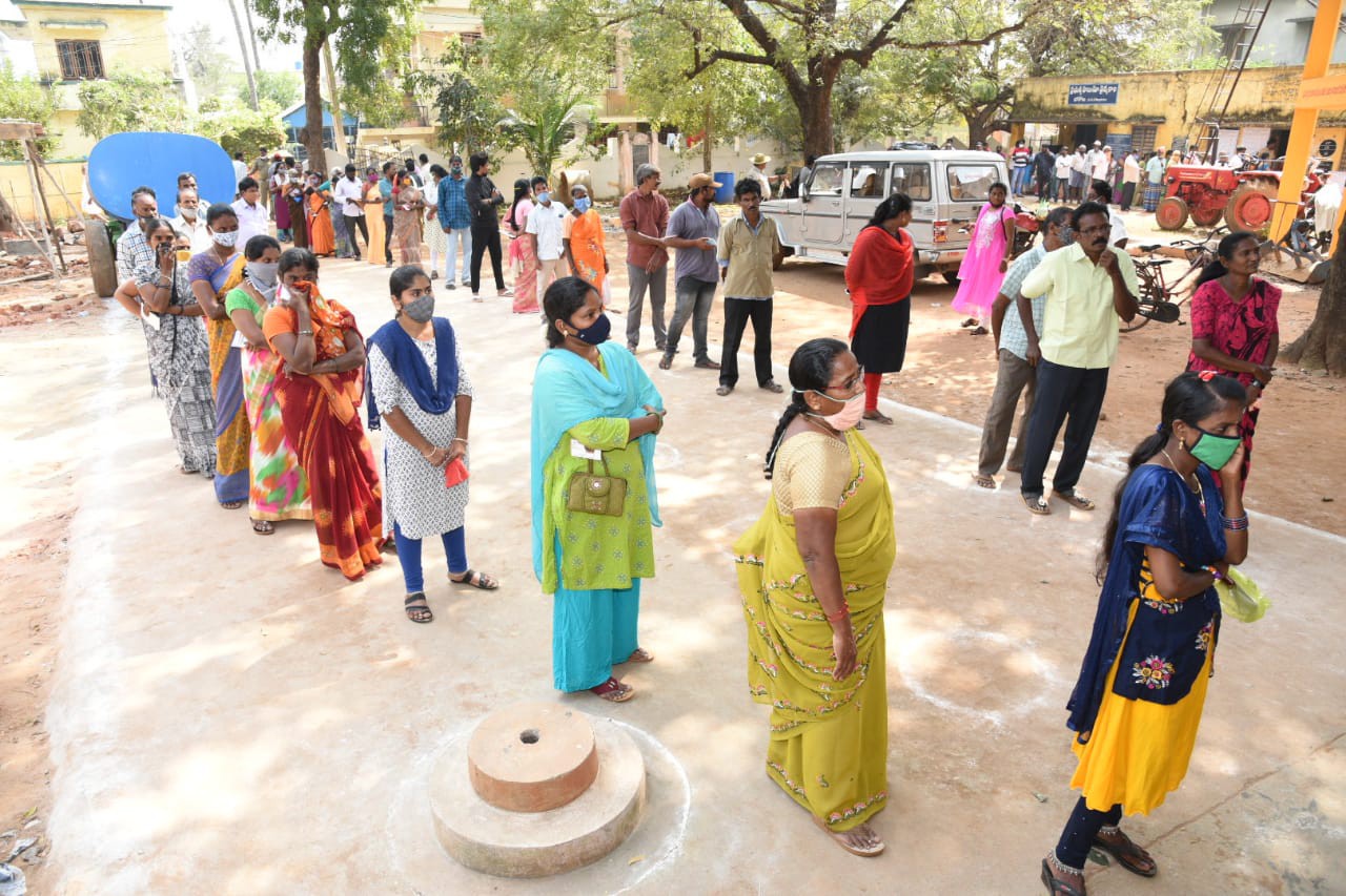 జిల్లాలో ప్రశాంతంగా ముగిసిన మొదటి దశ ఎన్నికల పక్రియ