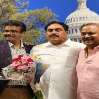 అమెరికాలో మంత్రి ఎర్రబెల్లికి ఘనస్వాగతం