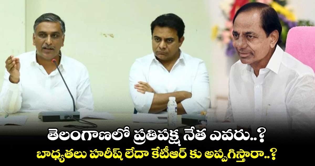 ప్రతిపక్ష నేత ఎవరు..?