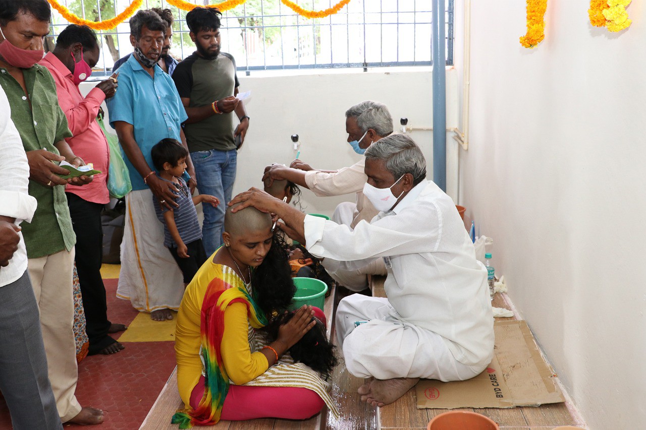 శ్రీనివాసమంగాపురంలో మినీ కల్యాణకట్ట ప్రారంభం 